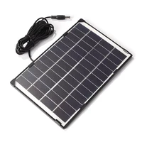6w 12v solar panel home surveillance lighting solar charger outdoor emergency powerbank for light lamp power supply power bank