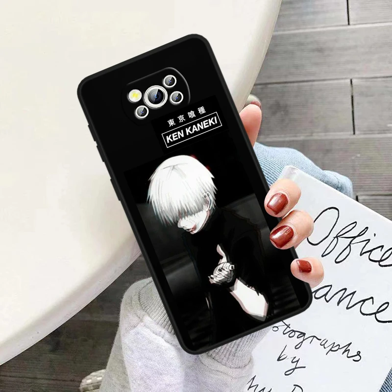Аниме T-Токио G-ghoul Cool для POCO X6 M6 C55 C50 C40 C3 F5 F4 F3 M5 M4 4G 5G GT Pro силиконовая черная