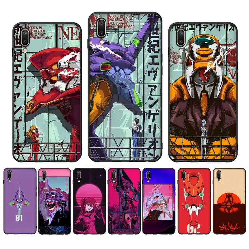 

Genesis Evangelion Anime Phone Case Case For Oppo Reno Realme C3 6Pro Cover For vivo Y91C Y17 Y19 Funda Capa