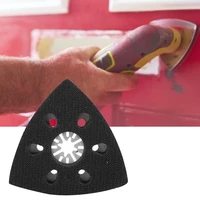 6 holes 90mm for woodworking quick release universal sand saw blade professional sanding triangular sand pad oscillating pad