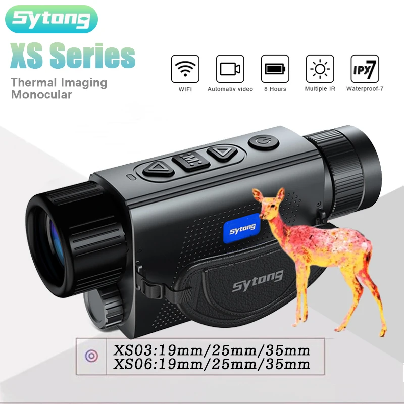 

Sytong XS03 New Thermal Imaging Monocular 384x288 Long Detection Range Infrared Night Vision IR Thermal Camera Scope for Hunting