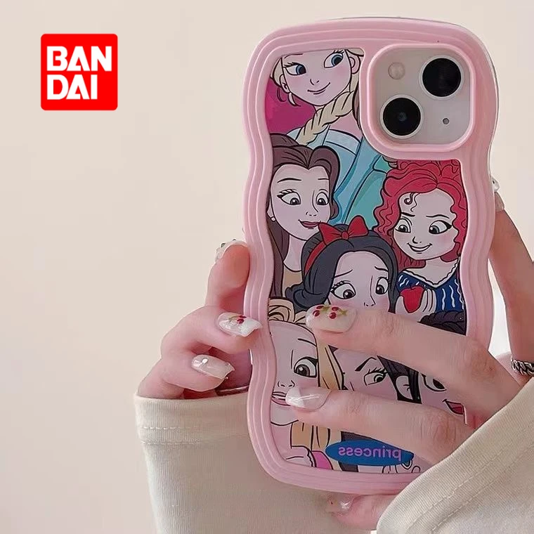 

Bandai Disney Princess Case for IPhone 13 12 11 Pro X XS 13Pro 12Pro Max XR 7 8 Plus SE2 Cartoon Phone Cover Kawaii Wave Fundas