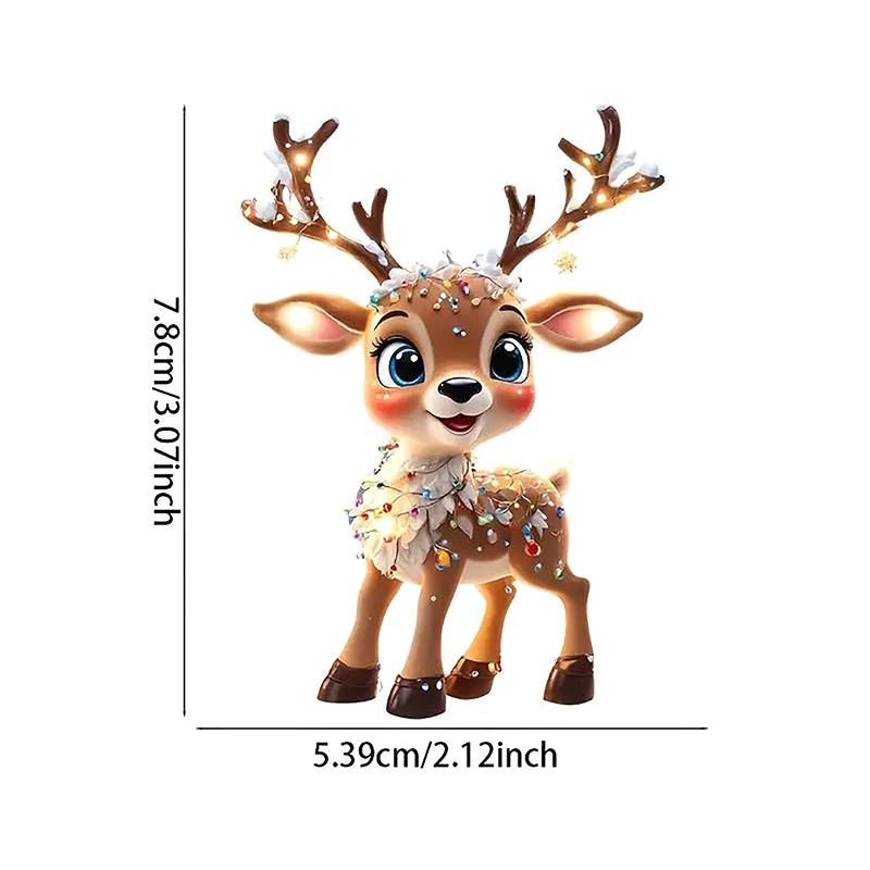 2 шт. украшение для рождественской елки с изображением лося акриловый декор