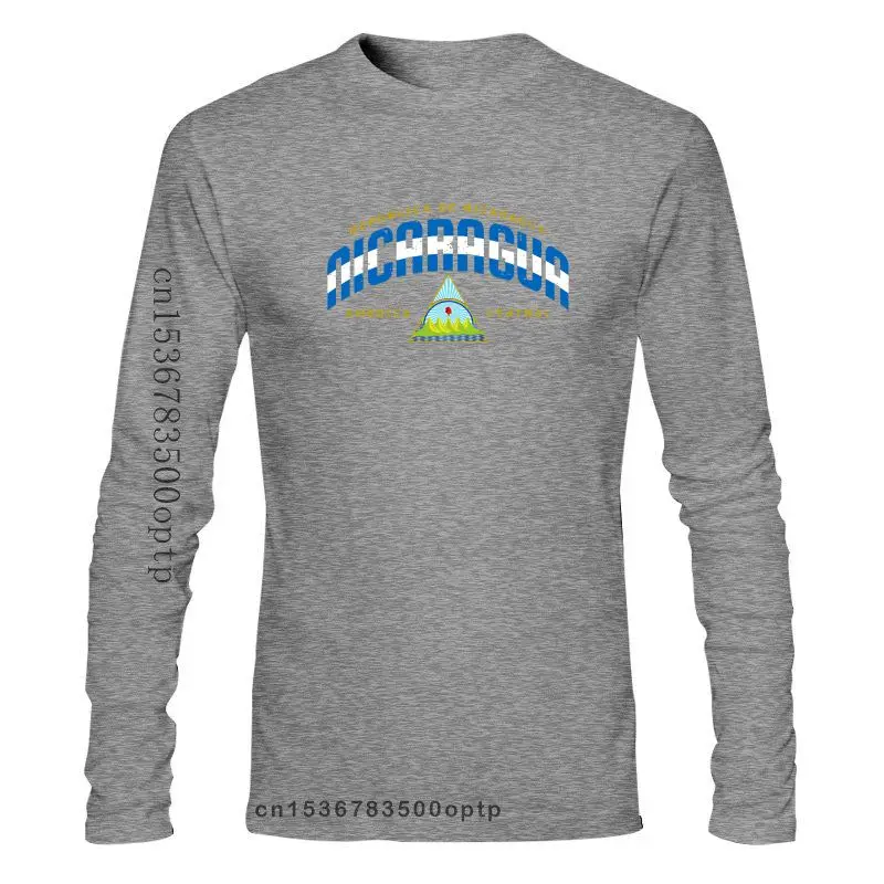 

Новинка 2022, Мужская одежда, футболка с флагом Никарагуа, герб независимости