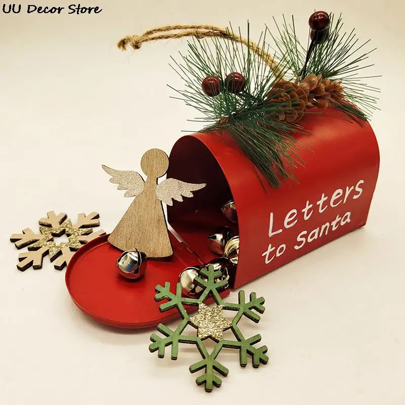 Gift Box Craft Iron Storage Box Organizer Tin Box Mailbox Xmas Ornaments Paper Box