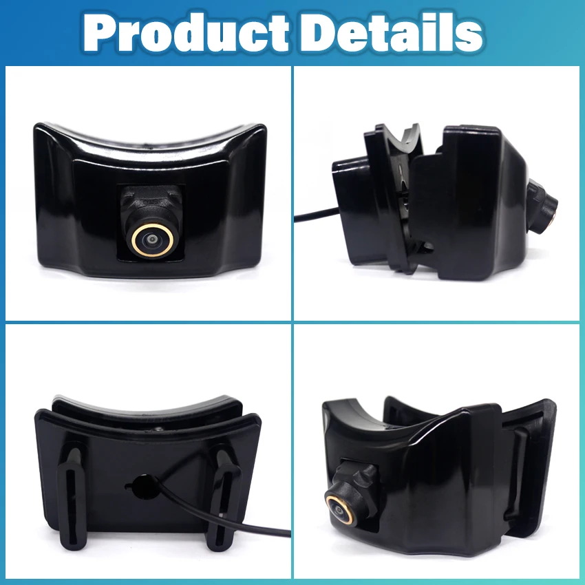 Золотые линзы CCD AHD 1080P фото логотипа автомобиля для Toyota Land Cruiser I20 Fj Prado 150 2008 ~ 2018