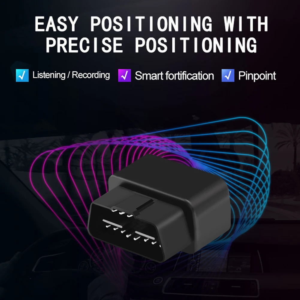 

Mini OBD Voice Monitor GPS Tracker Car GSM Vehicle Tracking Device gps Locator Software APP IOS Andriod No OBD2 Scan Detection