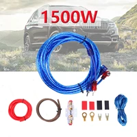 samger 1500w car audio wire car speakers connection kits amplifier subwoofer speaker installation wires kit agu fuse set new