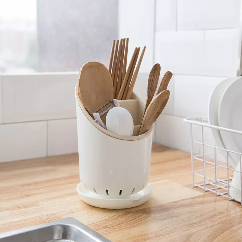 

NEW2023 Cutlery Storage Holder Cutlery Drainer Container Drying Rack Non Slip Tableware Knife Spoon Fork Storage Box Kitchen Org