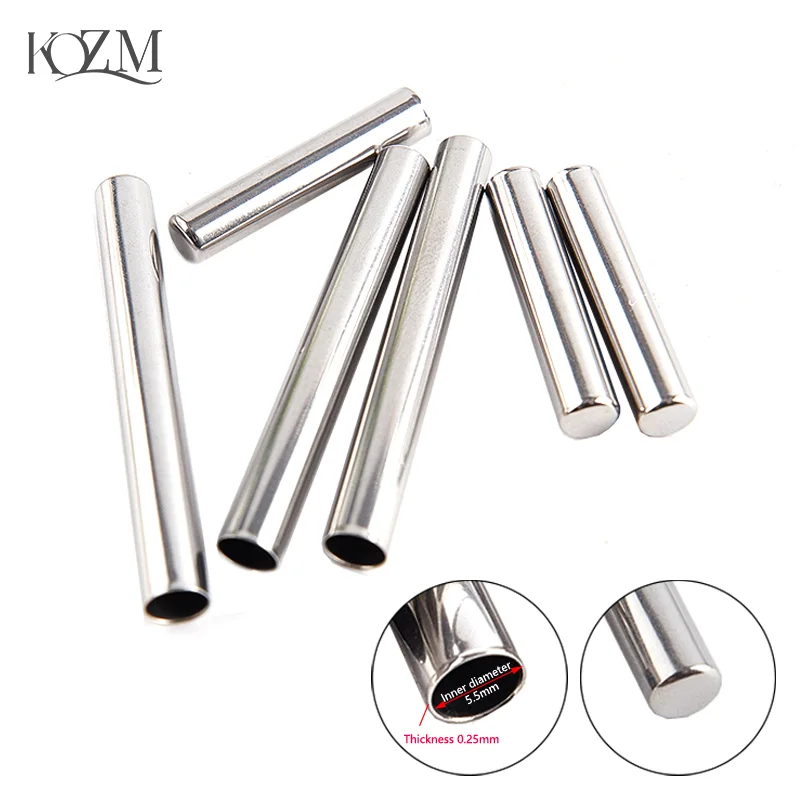 10 шт./партия Защитные трубки из нержавеющей стали