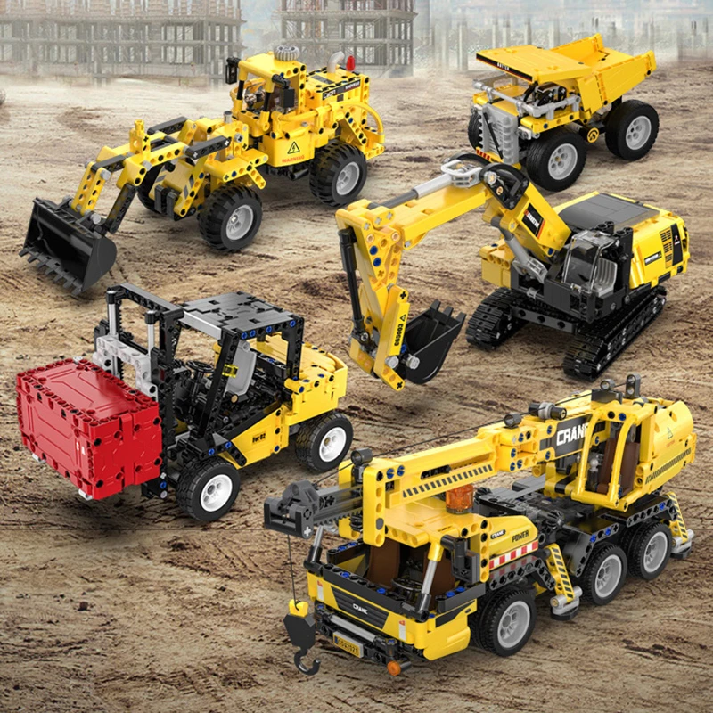 

693 Pcs WheelLoader Car Heavy Mining Truck Building Blocks City DIY Engineering Excavator Bricks Toy For Kids Gifts