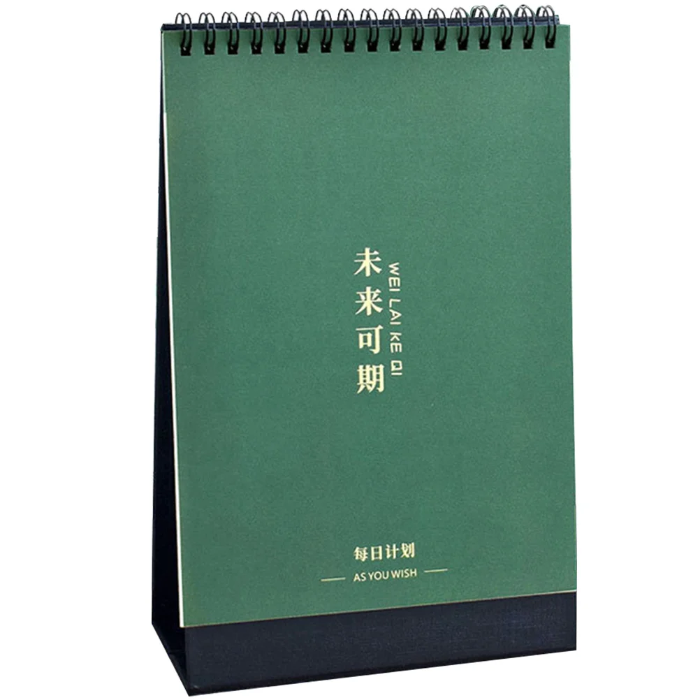 

New Year Planner Calendar Paper Tabletop Calendar Learning Schedule Punch-in Calendar Desk Adornment
