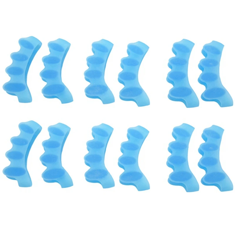 

6 пар корректор, разделитель для пальцев ног, защита от бурсита, новый материал, гелевый выпрямитель для пальцев ног, разделители для пальцев ног