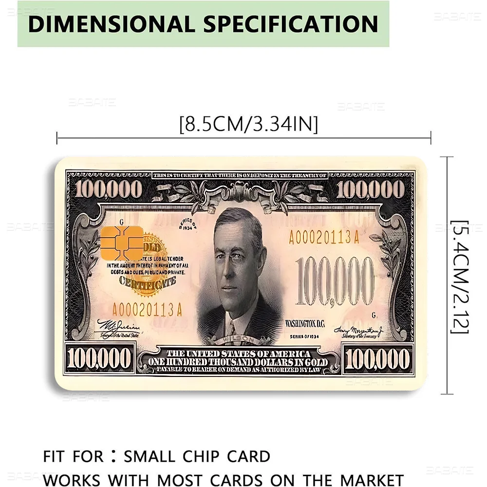 

Набор наклеек с долларами для кредитной карты 4 шт