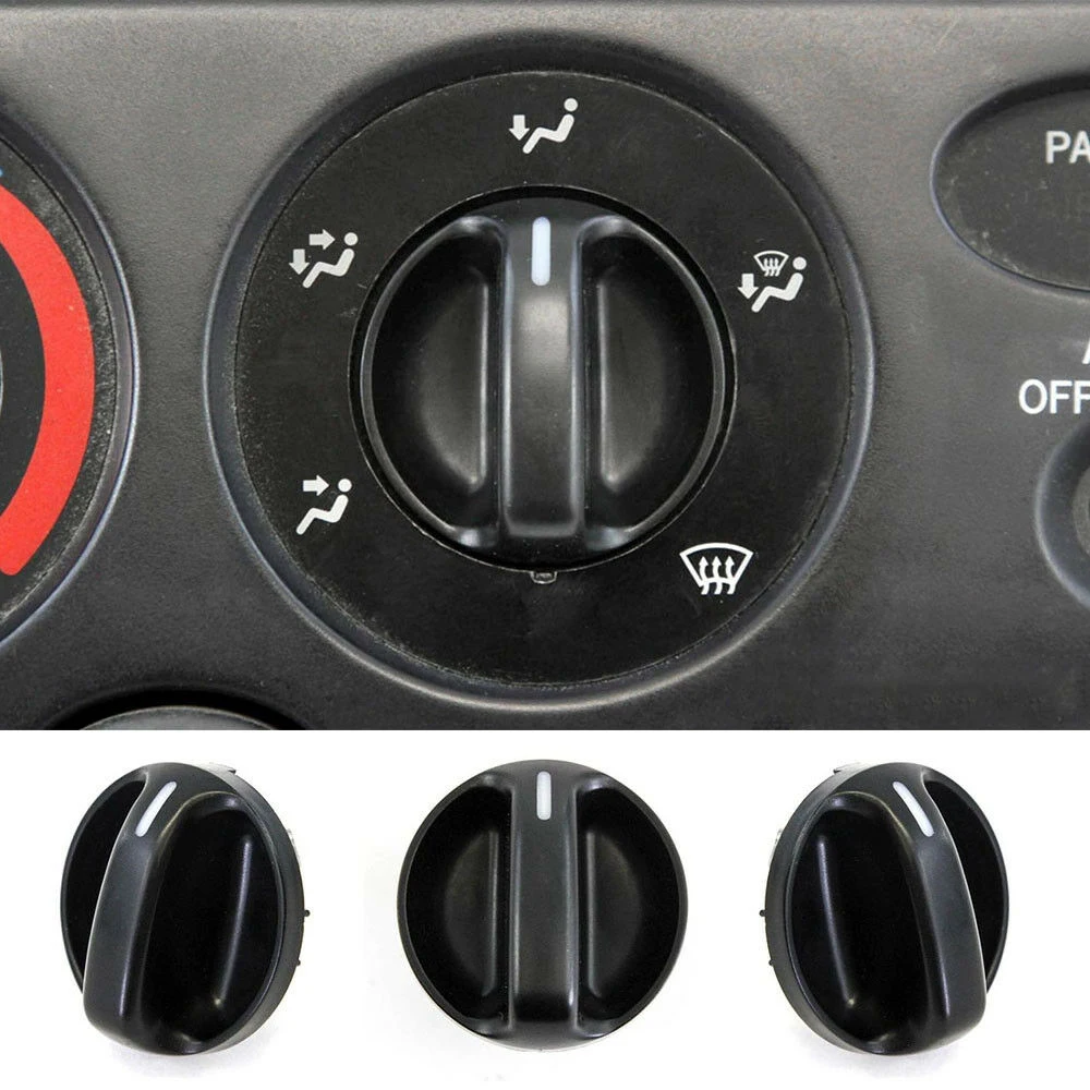 

3Pcs/set For Toyota Tundra 2000 2001 2002 2003 2004 2005 2006 Auto Accessories Styling Air Conditioning Panel Control Knob Black