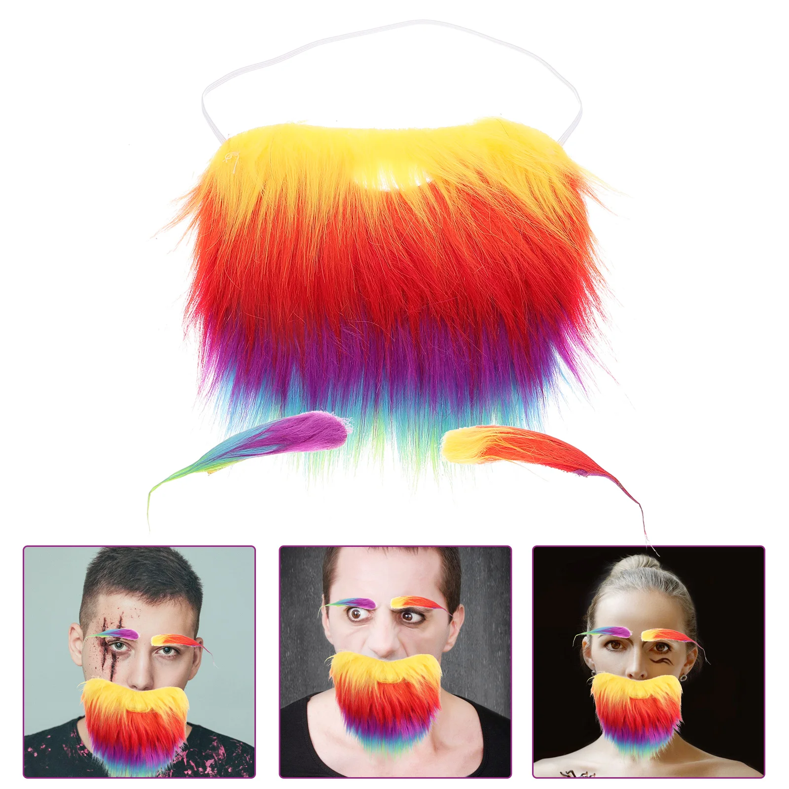 

Costume Eyebrow Carnival Beard Prop Cosplay Props Stage Performance Party Supply Decorative Mustache