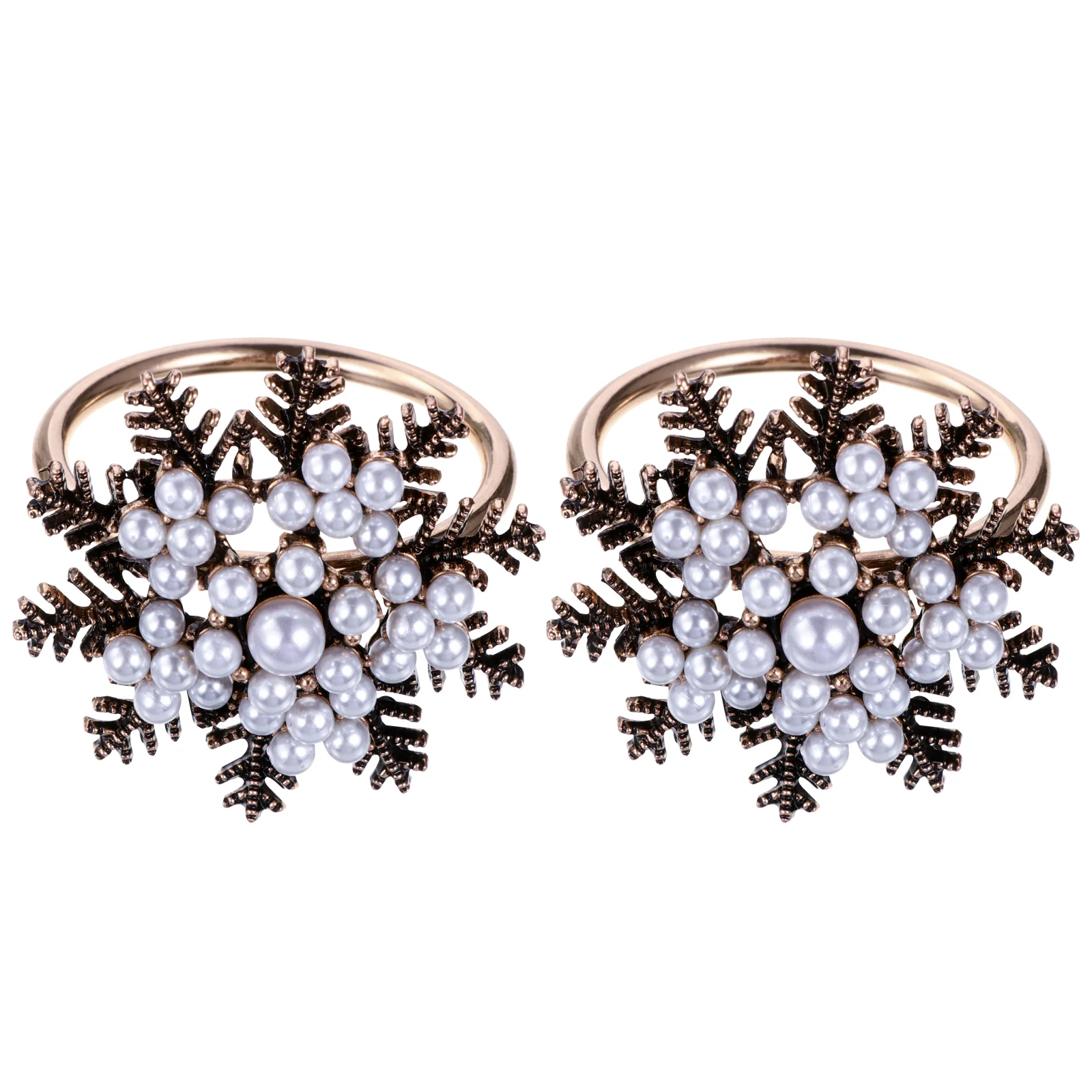 

2Pcs Napkin Holders for Kitchen Christmas Napkins Rings Napkin Circle Holder Serviette Buckles Napkin Band