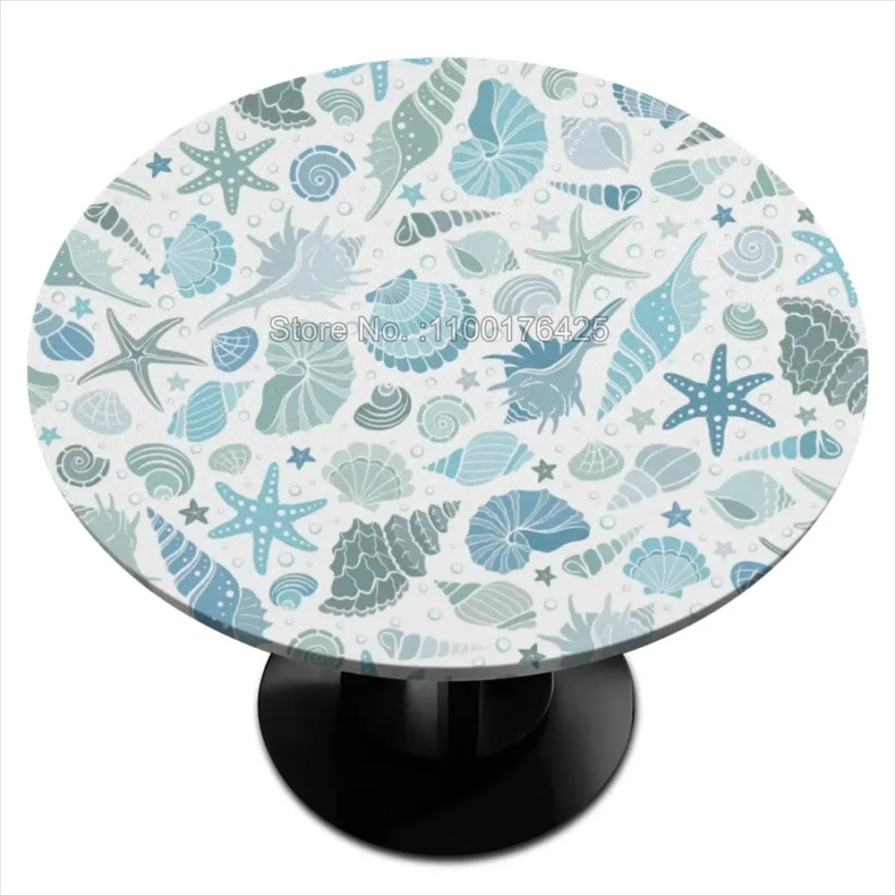 Океанский Коралл Оболочка круглая скатерть для стола водонепроницаемая с