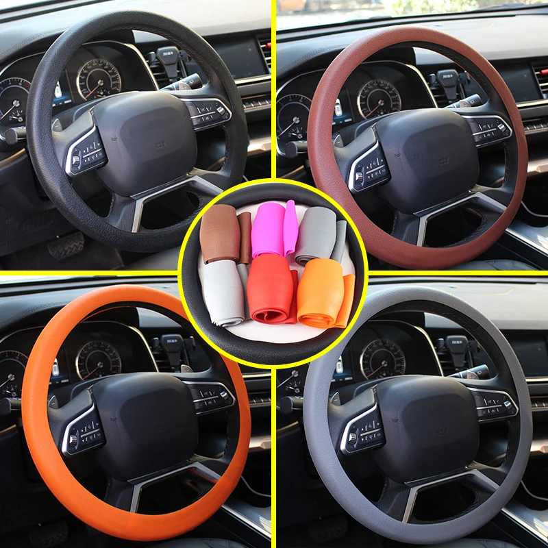 

Car Silicone Steering Wheel Cover Auto Accessories For Great Wall Cannon GWM Poer Ute HAVAL F7 F7X H5 H6 H7 H9 Jolion Dargo etc.