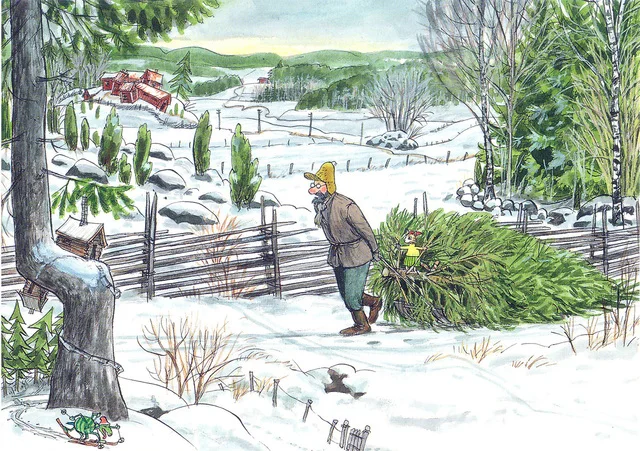 

Аниме швейцарское искусство Pettson and Findus постеров на холсте