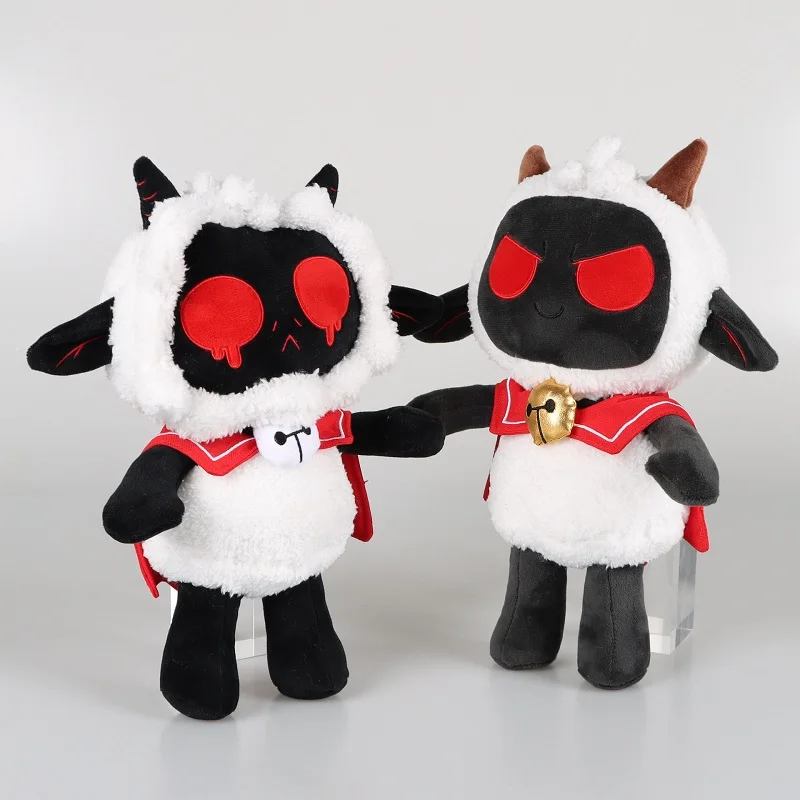 33cm Cult of the Lamb Game Plush Toy Kawaii Lamb Sheep Plushie Soft Stuffed Animal Toy Cute Cartoon Anime Plush Gift for Kids