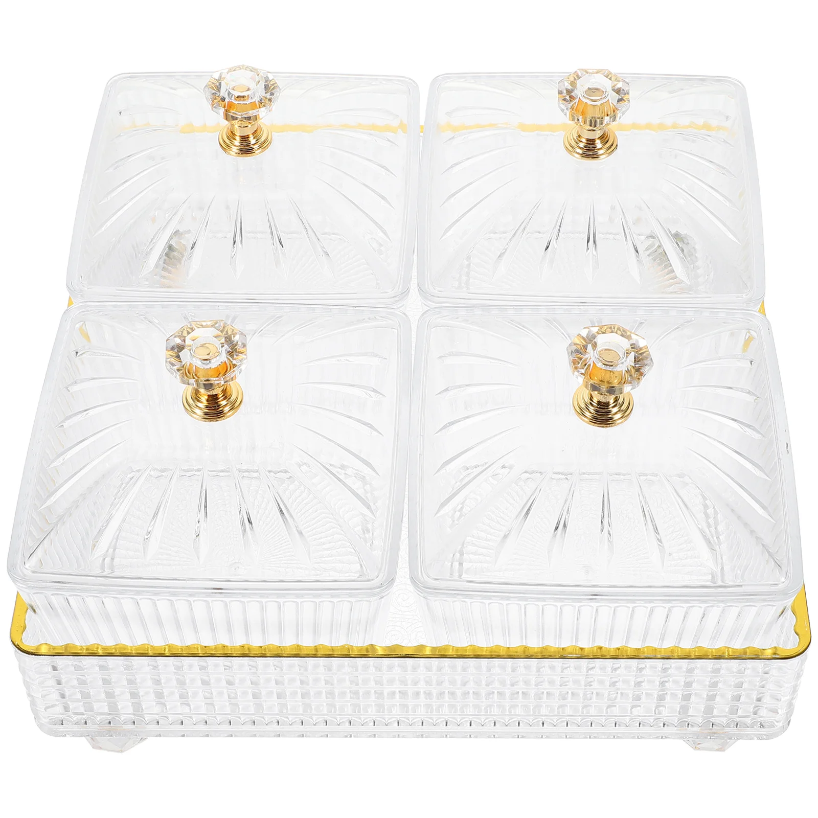 

Food Bowl Household Snack Compartment Platter Plastic Candy Dish Desktop Serving