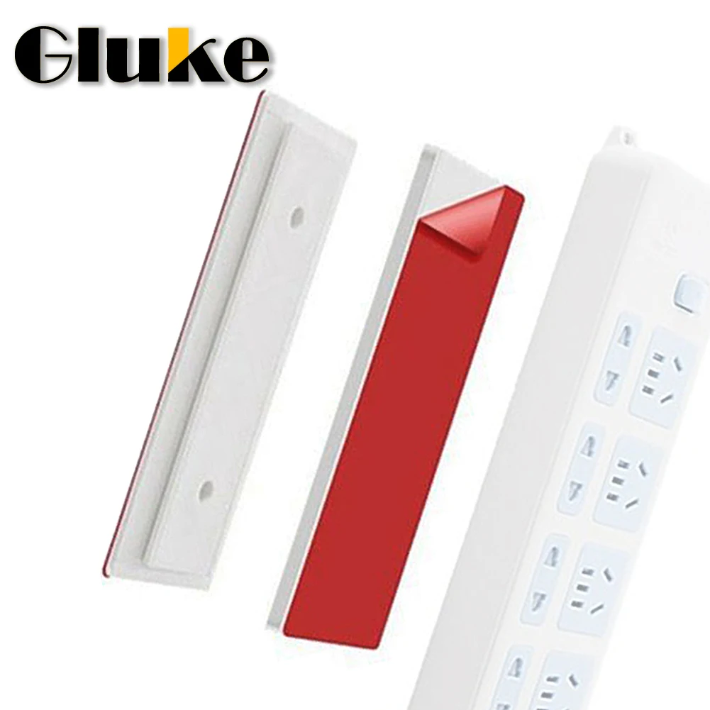 

Wall-Mounted Sticker Punch-free Plug Fixer Home Self-Adhesive Socket Fixer Cable Wire Organizer Seamless Power Strip Holder