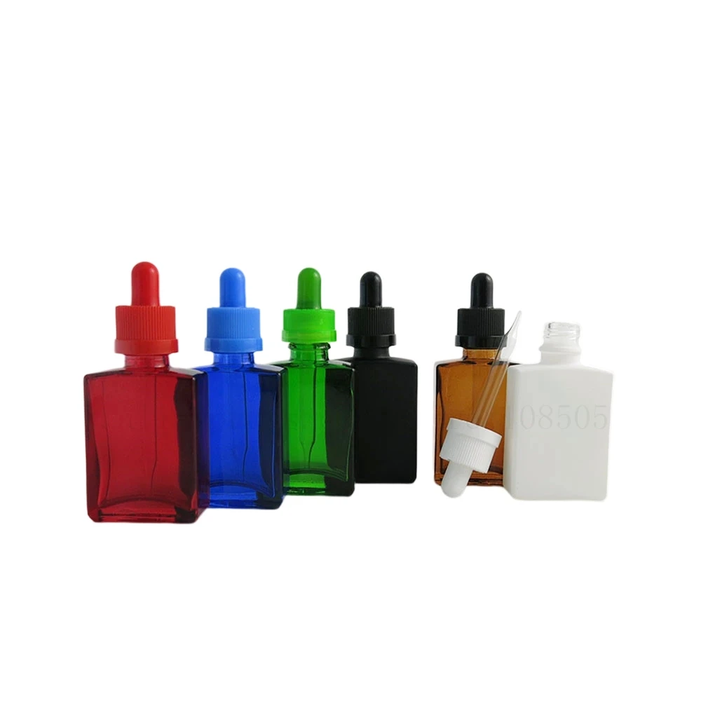 

500 x New Arrival Plastic Dropper Essential Oil Bottle 1 oz Refillable Drop Liquid Pipette Bottles Wholesale 30ml