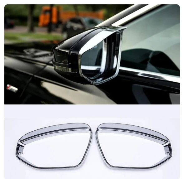 

Chrome Car Side Rearview Mirror Rain Eyebrow Trim for Audi A6 C8 A7 4K8 A8 D5 2019 2020 2021 2022 Car Accessories K