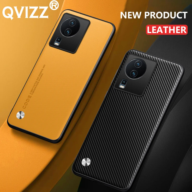 

Luxury Leather Case for vivo iQOO Neo 7 iQOONeo7 Carbon Fiber Soft Silicone Edges Hard Armor Shockproof Phone Cover vivoiQOONeo7