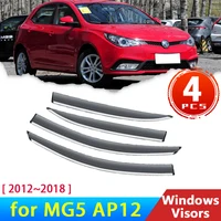 Windshield for MG5 MG 5 GT AP12 2012~2018 2015 Accessories Car Window Visors Deflectors Rain Eyebrow Guard Sun Visor Awning Trim