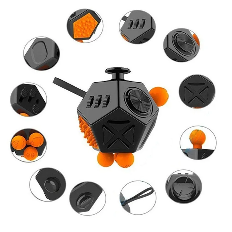 Fidget Toys EDC Hand For Autism ADHD Anxiety Relief Focus Kids 12 Sides Anti-Stress Magic Stress Fidgets Toys enlarge