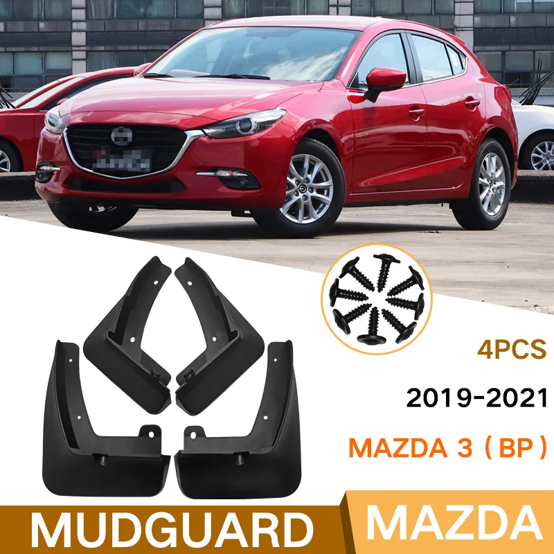 

4PCS Car Mudguards For Mazda 3 BM Axela Hatchback 2004-2021 Cladding Splash Mud Flaps Mudflap Wheel Accessories