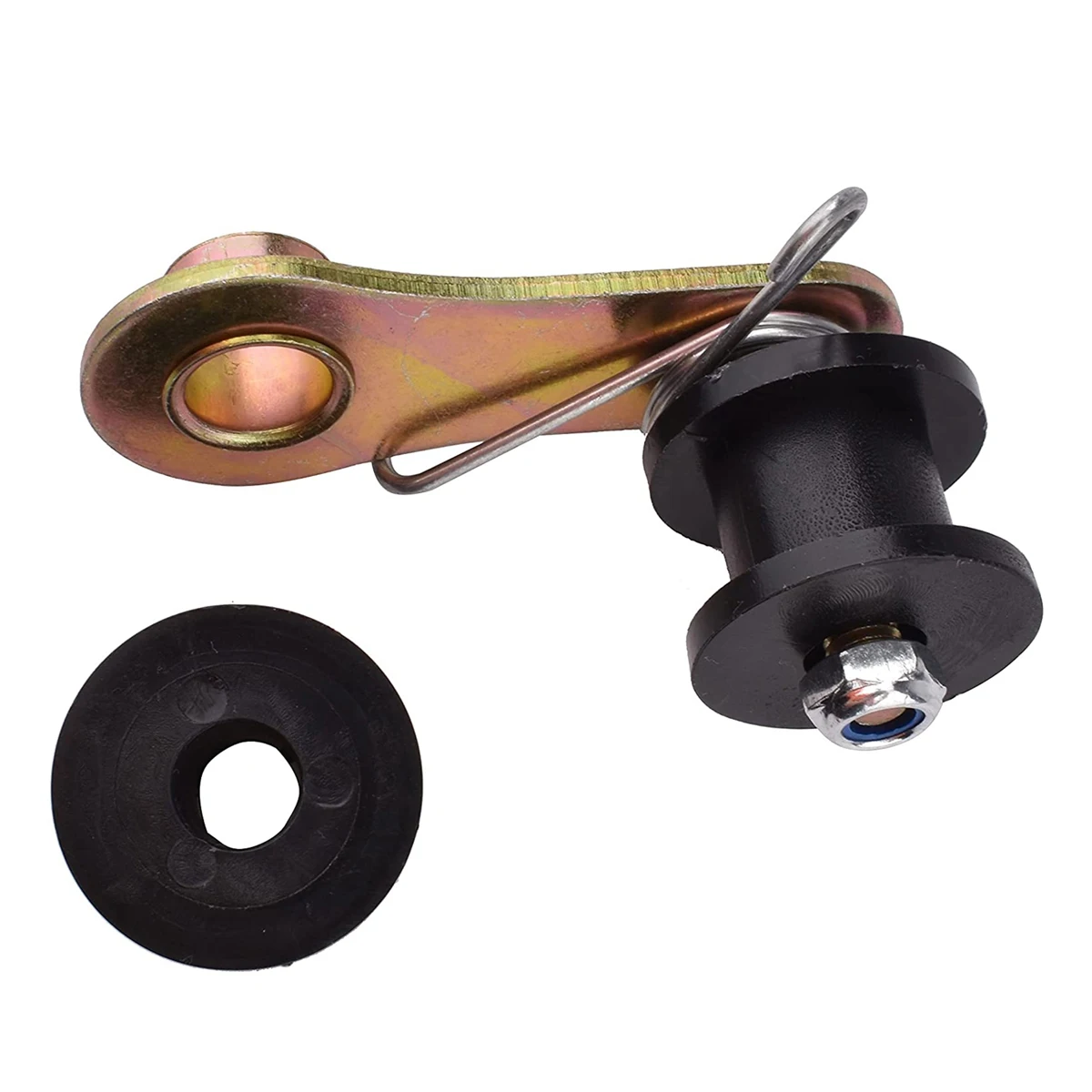 

Chain Tensioner, Heavy Duty Chain Roller Tensioner with Spring for 110Cc 125Cc 140Cc Dirt Pit Mini Bike, ATV (Black)