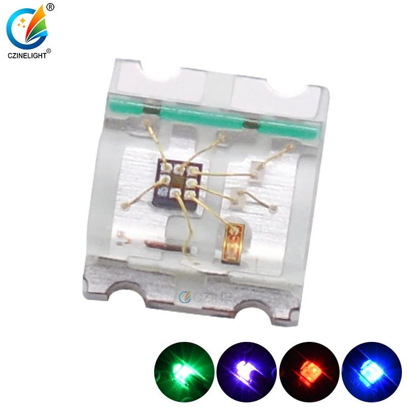 1000 шт./упаковка очень маленькие светодиодные лампы с встроенной ис 0807 rgb Smd 0805