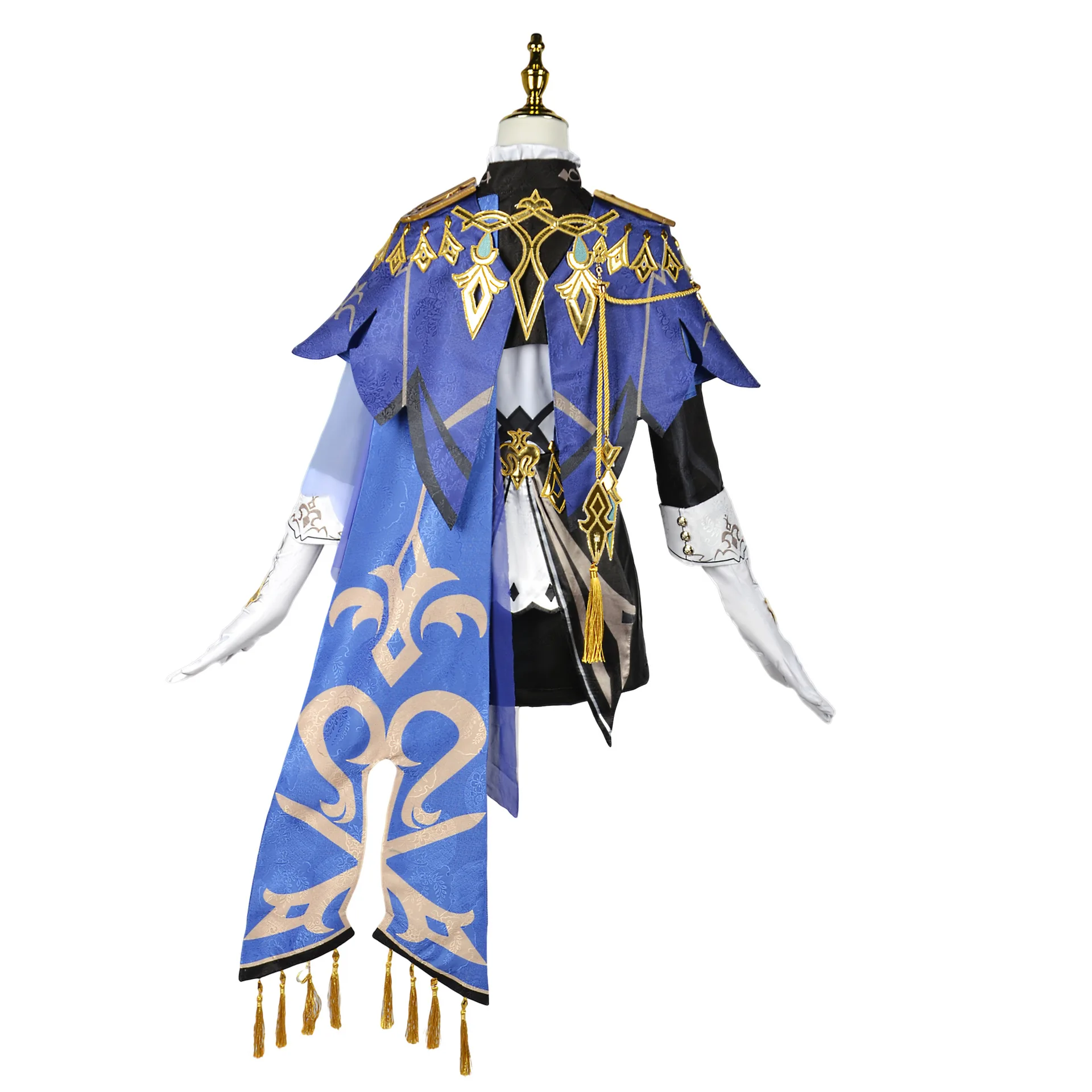 Игра Genshin Impact Clorinde косплей костюм парик шляпа Фонтейн Униформа серьги Хэллоуин