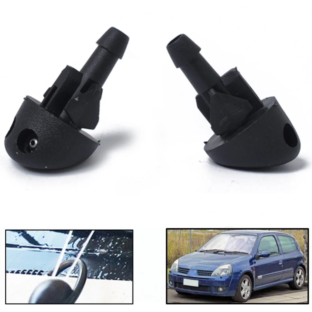 

7700413545 2Pcs Front Windscreen Wiper Washer Nozzle Jet For Renault Clio mk2 1998 1999 2000 2001 2002 2003 2004 2005 wholesale