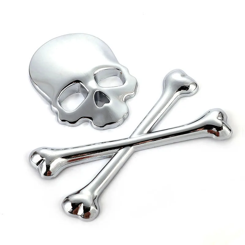 

Skull Car Motorcycle Sticker Label Skull Emblem Badge for BMW Audi Honda Toyota Ford Opel Car Styling Stickers Decal Accessories