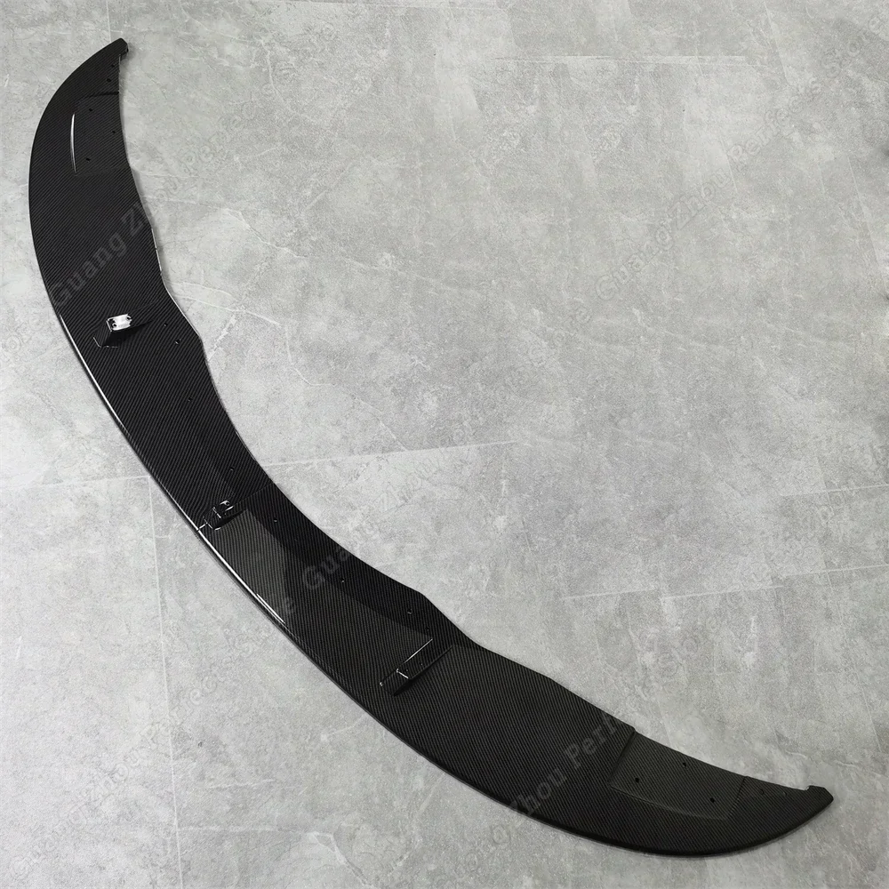 Блеск Черный Автомобильный передний бампер разветвитель для губ спойлер