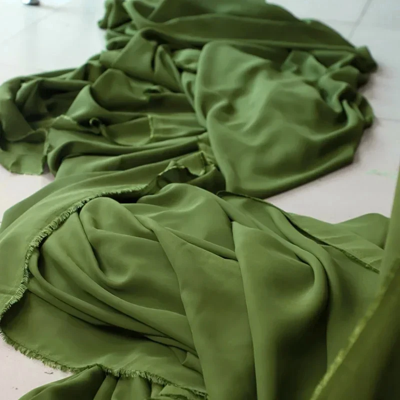 Оливковая зеленая шифоновая ткань свадебное украшение для вечеринки жоржет