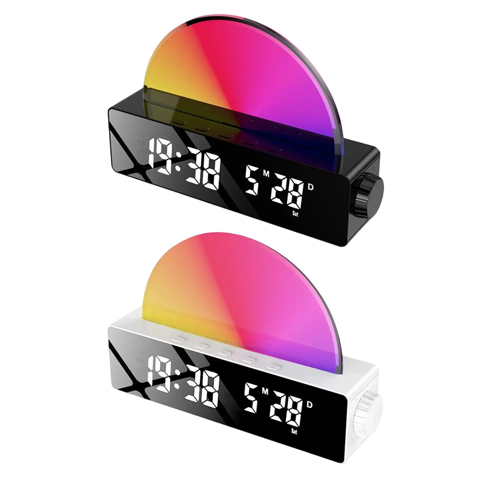 

Многофункциональный Будильник с большим дисплеем, настольные часы с датчиком температуры, календарем, для гостиной, кухни, украшения дома, спальни