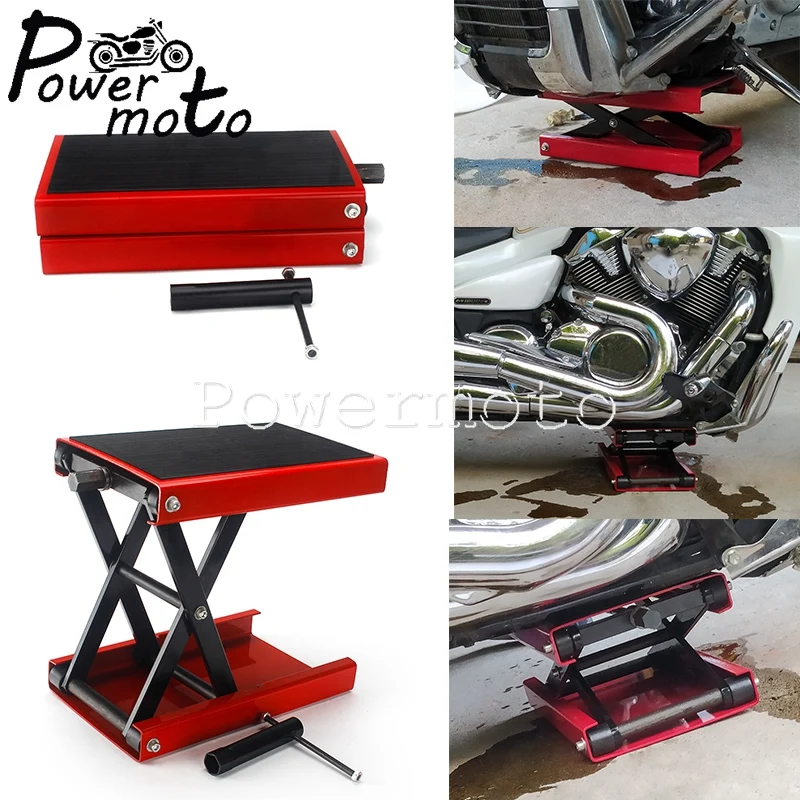 

Universal Motorcycle Rubber Padding Repair Red Lift Stand For Cruisers Trikes Can Am Spyders ATVs UTVs Dirt Bikes Snowmobiles