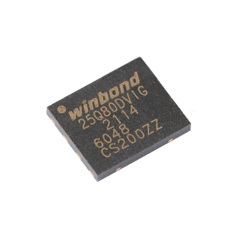 

5pcs/original genuine patch W25Q80DVZPIG WSON-8 3V 8M-bit serial flash memory chip