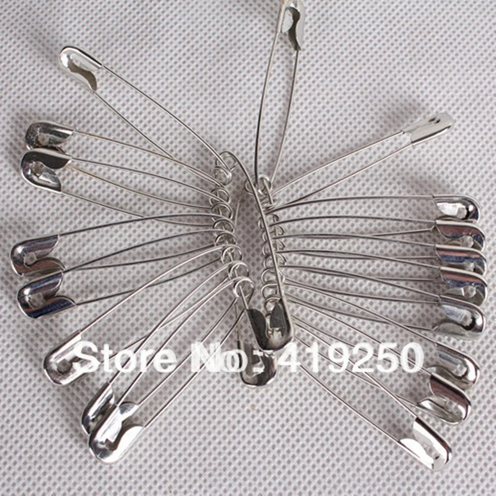 

1000 pcs Nickel Plated Steel SAFETY PINS length (27mm)