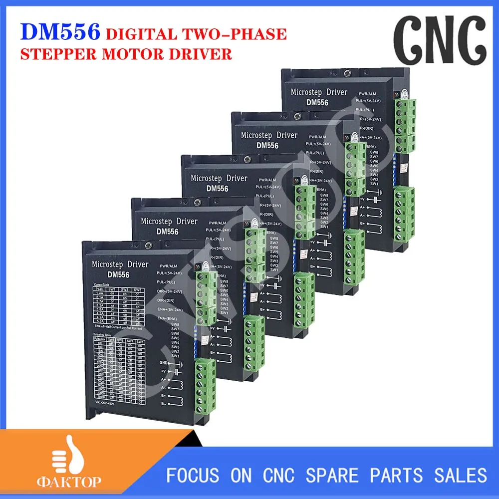 5PCS Stepper Motor Driver DM556 For Nema 23 34 Series 2-phase Digital Stepper Motor Driver cnc engraving machine
