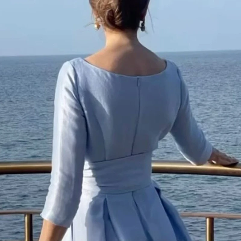 Beautyblue элегантные женские платья 2024 новая мода однотонные с завязкой на талии