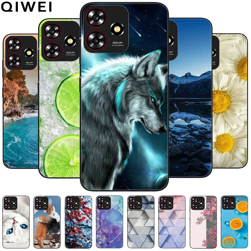 Чехол для смартфона ZTE Blade V50 мягкий силиконовый ударопрочный чехол-бампер