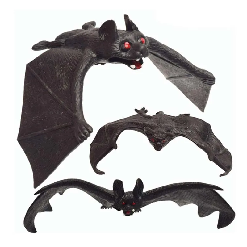 

Halloween Simulation Rubber Animals Bat Trick Toy April Fools ' Day Decoration Horror House Hanging Props Home Wall Window Decor