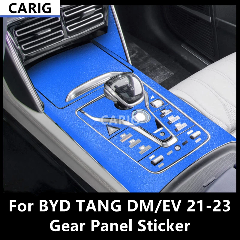 

For BYD TANG DM/EV 21-23 Gear Panel Sticker Modified Carbon Fiber Pattern Interior Car Film Accessories Modification