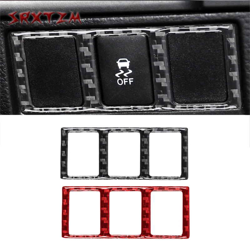 

Car Carbon Fiber Anti-Slip Button Frame Decoration Sticker For Toyota Tundra 2014-2018 Interior Accessories